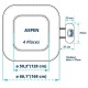Aufblasbare Spa Platz Aspen 4-Sitzer Netspa