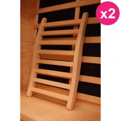 Lot de 2 Dossiers Confort pour Sauna PoolMarina Selects