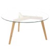 Table Basse Chêne et Verre D90 KosyForm