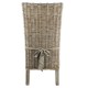 Lot de 2 Chaises en Demi Kubu Pieds Teck Teinté Gris KosyForm