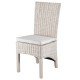 Lot de 2 Chaises en Demi Kubu Blanc KosyForm