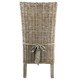 Set of 4 chairs in a half feet teak Kubu tinted gray KosyForm