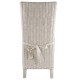 Lot de 4 Chaises en Demi Kubu Blanc KosyForm