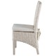 Lot de 4 Chaises en Demi Kubu Blanc KosyForm