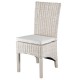 Lot de 4 Chaises en Demi Kubu Blanc KosyForm
