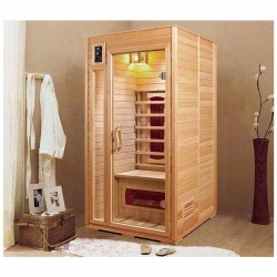 Sauna Infrarouge Montana en bois Hemlock 1 Place VerySpas
