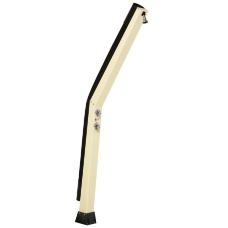 Douche Solaire Giordano Courbe 20L en Acier Galvanisé Beige Prélaqué