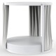 Bain de Soleil Vela Daybed Vondom Rond Blanc Mat avec Pergola