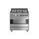 Cuisinière Smeg Elite BG91X9 Pro Mixte Inox