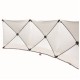 Écran de Protection Trotec VarioScreen avec 4 Panneaux 180 x 180 Blanc
