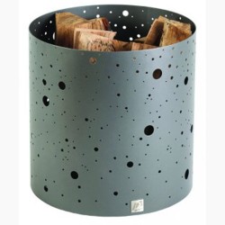 Rangement à Bois Voie Lactée Gris Acier Dixneuf Design