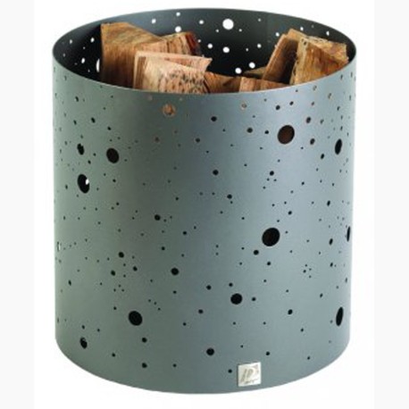 Rangement à Bois Voie Lactée Gris Acier Dixneuf Design