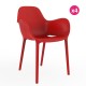 Set of 4 chairs Sabinas Vondom Red