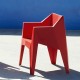 Lot de 4 chaises Voxel Vondom Rouge