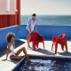Lot de 4 chaises Voxel Vondom Rouge