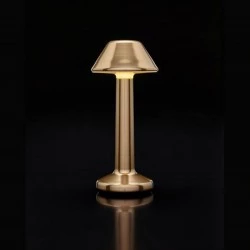 Luminaire de Table Imagilights Led Sans Fil Collection Moments Doré Cône