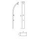 Douche Solaire SoSpring 30 Litres Aluminium Anthracite et Inox avec Rince Pied