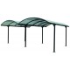 Carport 2 voitures 4,85x6,00m en aluminium et polycarbonate 6mm ANTI-UV Habrita