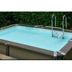 Pool Zodiac Azteck Quadrat Halb-begraben 365 x 365