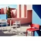 Lot de 4 tabourets plan de travail Vondom Africa hauteur d'assise 65 cm Vondom blanc