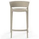 Lot de 4 tabourets plan de travail Vondom Africa hauteur d'assise 65 cm Vondom blanc