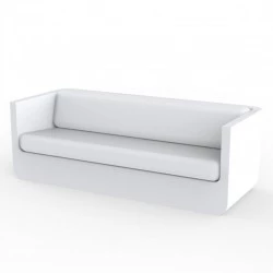 Canapé Vondom Ulm sofa avec coussins blanc