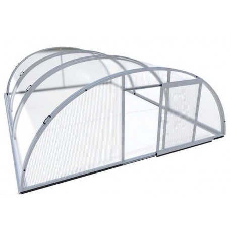 Couverture de Piscine en Aluminium et Polycarbonate 394 x 854 x 140