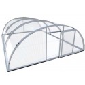 Abri de Piscine en Aluminium et Polycarbonate 394 x 642 x 132