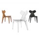 Lot de 4 Chaises Kimono Vondom Cristal Transparent