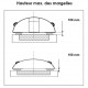 Abri de Piscine en Aluminium anthracite et Polycarbonate 430 x 854 x 84