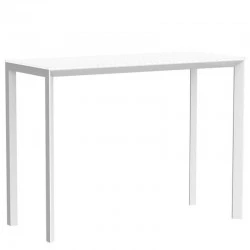 Hoge tafel Frame Aluminium Vondom 140x60xH105 wit