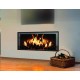 Inserto de chimenea de leña FM-IT-100 de 14.5kW con calor ventilado