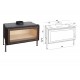 Termofoc Vision 17kW wood fireplace insert