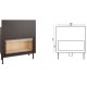Insert de cheminée Termofoc Vision Double Face de 13kW à bois