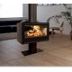 Insert Dubbelzijdig Hout Pôele ClassicTermofoc 13kW met ondersteuning
