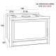 Inserto Stufa a Legna Termofoc Scatola di supporto biface 13kW in legno