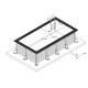 Pool Holz Ubbink Sunwater 300x555 H140 Liner Blau