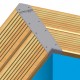 Pool Wood Ubbink Sunwater 300x555 H140 Liner Azul