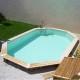 Piscine Bois Ubbink Océa 400X610 H130cm Liner Gris