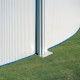 Piscine GRE Ovale Blanc Fidji 610×375x120 avec filtre à sable