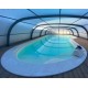 Abri de Piscine Cintrè Abrisol télescopique Malta prêt à poser pour piscine 600 x 300