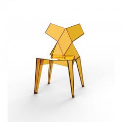 Lot de 4 chaises Kimono Vondom Ambre