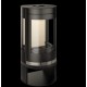 Round Wood Stove Ferlux Panoramic 8 kW on Central Stand