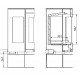 Round Wood Stove Ferlux Panoramic 8 kW on Central Stand