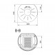 Round Wood Stove Ferlux Panoramic 8 kW on Central Stand