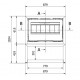Ferlux Galaxy 80 Wood Insert with Panoramic Pyre 15 kW