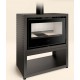 Ferlux Galaxy 80 Wood Insert with Panoramic Pyre 15 kW