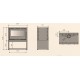 Ferlux Galaxy 80 Wood Insert with Panoramic Pyre 15 kW