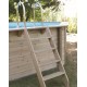 Piscine Bois Ubbink Azura 430x300 H126cm Liner beige