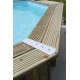 Piscine Bois Ubbink Azura 430x300 H126cm Liner beige
